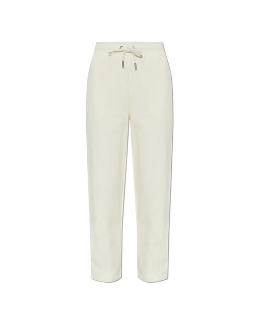 AMI White Wide-Leg Sweatpants