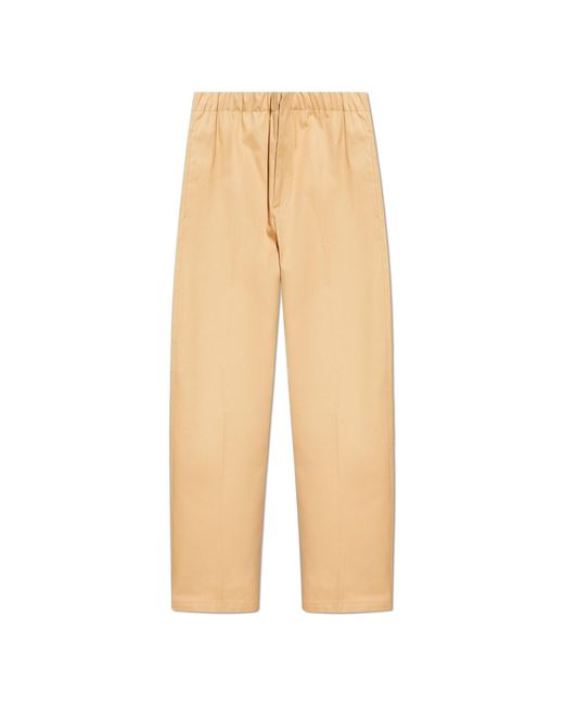 Jil Sander Natural Cotton Trousers for men