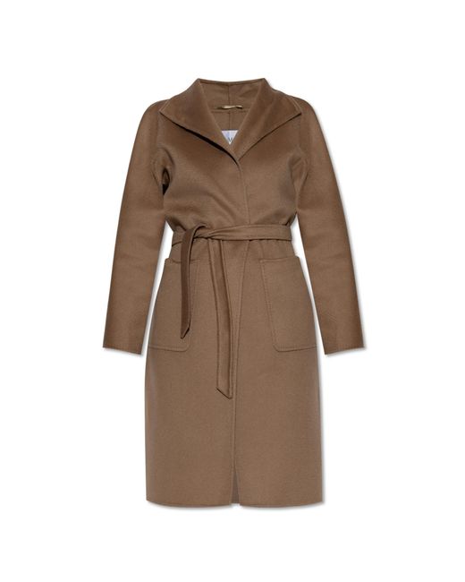 Max Mara Brown Cashmere Coat Lilia
