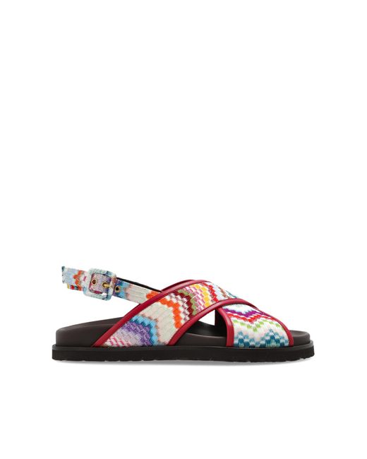 Missoni White Patterned Sandals