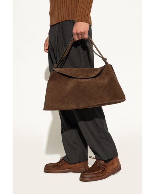 Studio Nicholson Brown Shoulder Bag 'Shiboru'