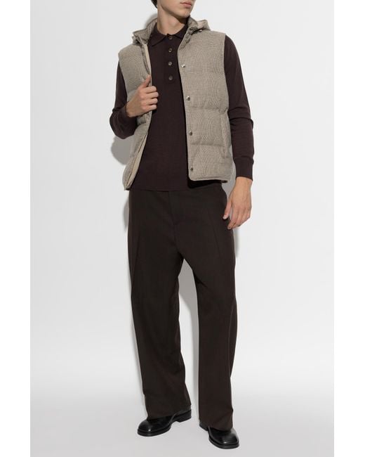Eleventy Natural Wool Vest for men