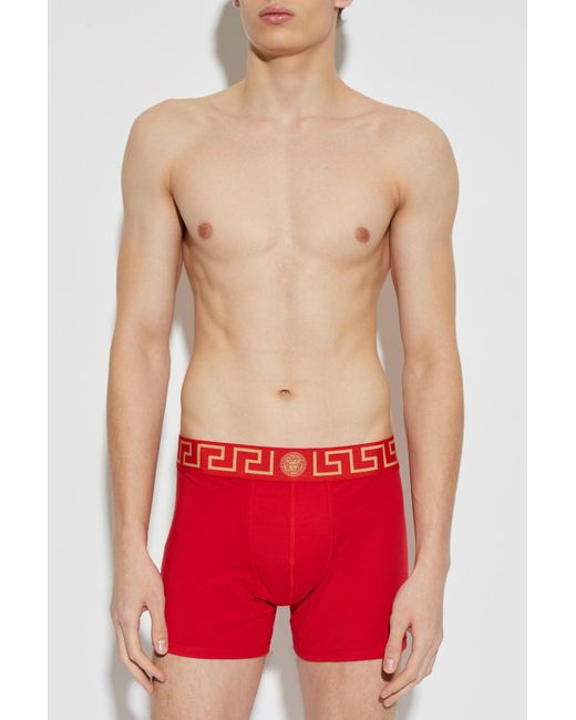 Versace Red Cotton Boxers for men