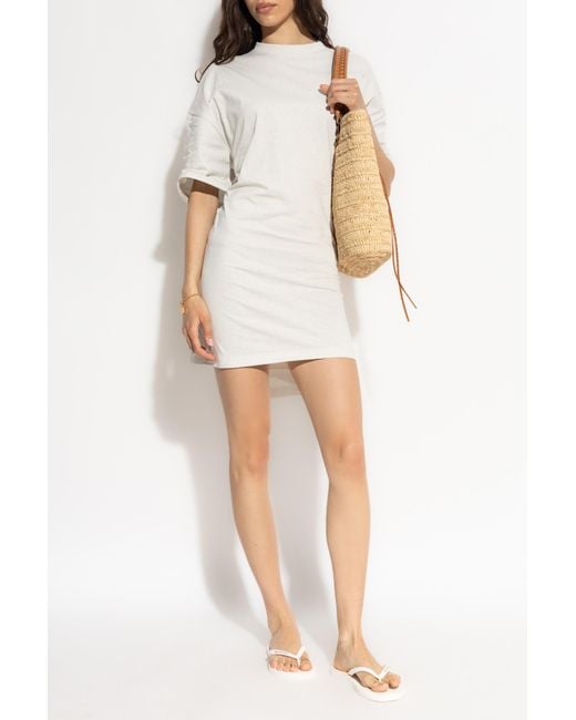 Balenciaga White Cotton Dress