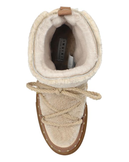 Inuikii Brown Snow Boots "Curly Rock"