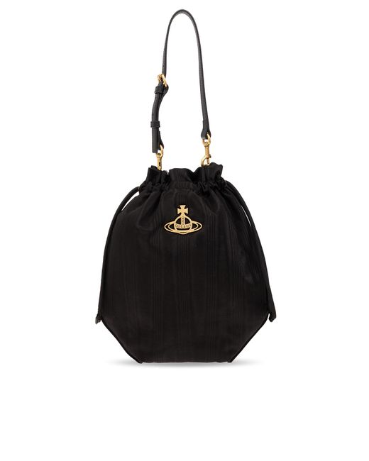 Vivienne Westwood Black Bucket Shoulder Bag