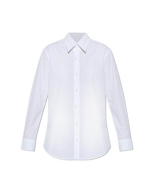 A.P.C. White Long-Sleeve Shirt