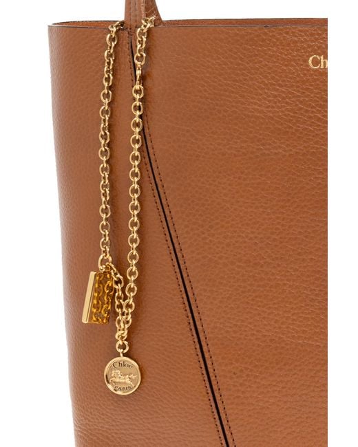 Chloé Brown Bag Spin Medium Type Shopper