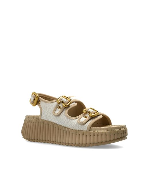 Chloé Natural 'Nama' Platform Sandals