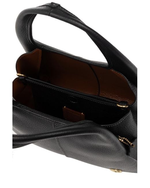 COACH Black Lana 23 Leather Shoulder Bag