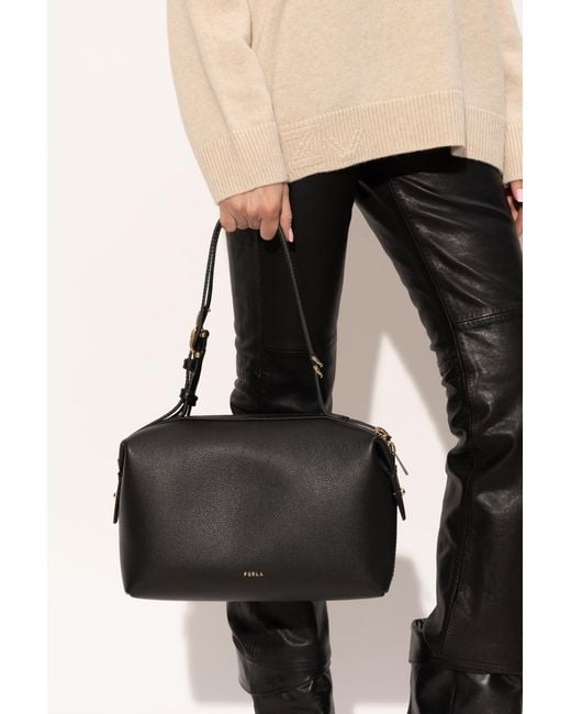 Furla Black Shoulder Bag 'Double Medium'