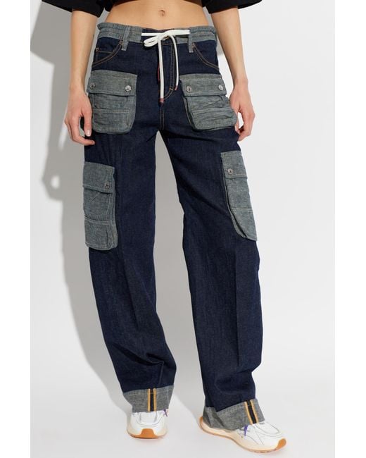 DSquared² Blue 'Cargo' Jeans