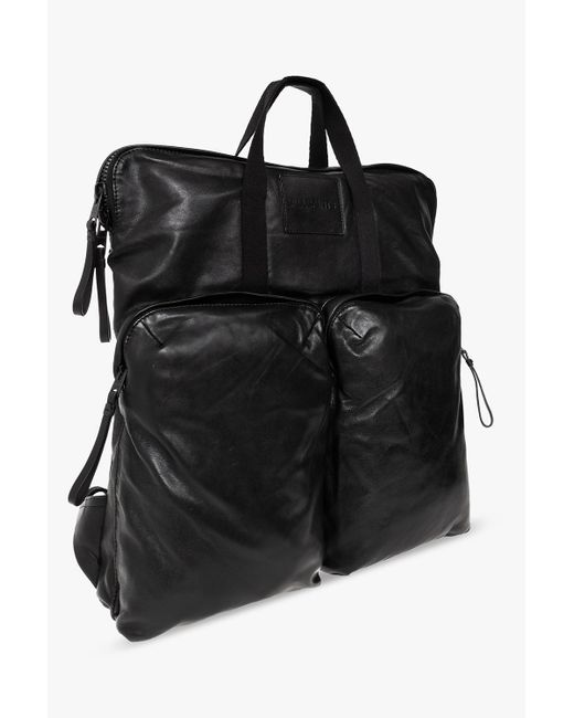 black mk backpack leather straps Backpack men Michael Kors