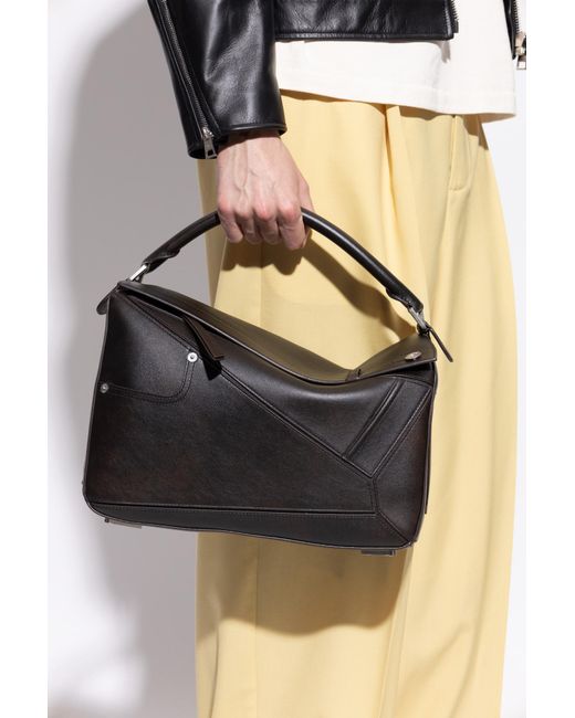Loewe Black Handbag 'Puzzle Panta Large' for men