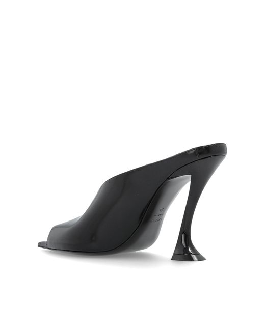 Lanvin Black Heeled Mules