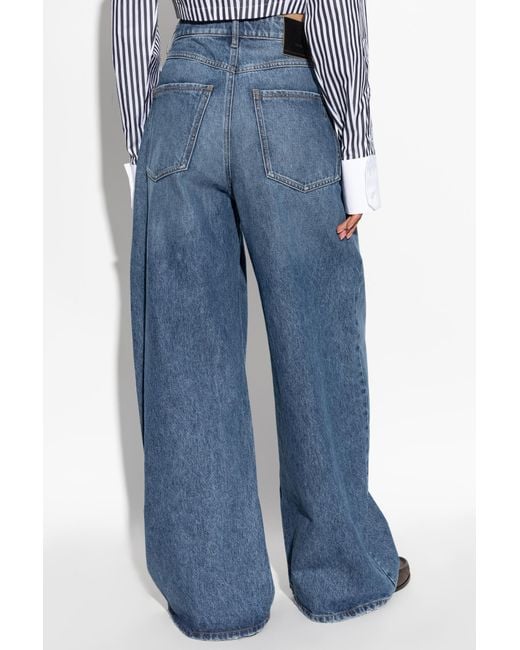 Sportmax Blue High-Waisted Jeans