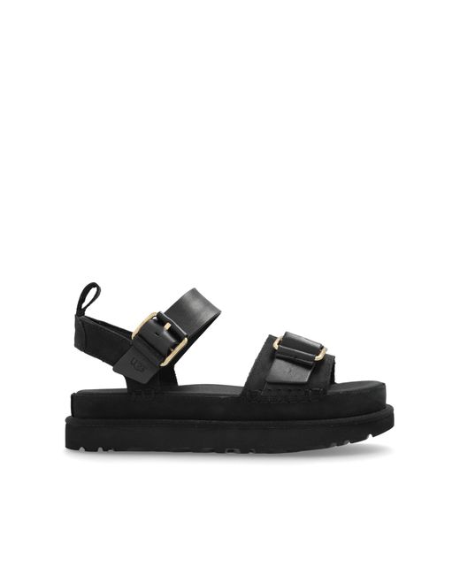 Ugg Black Platform Sandals Goldenrise Villa