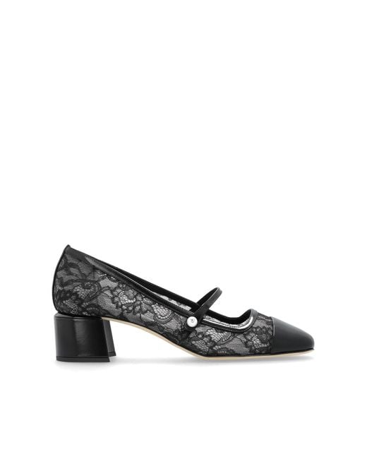 Jimmy Choo Black Ballet Flats "Elisa"