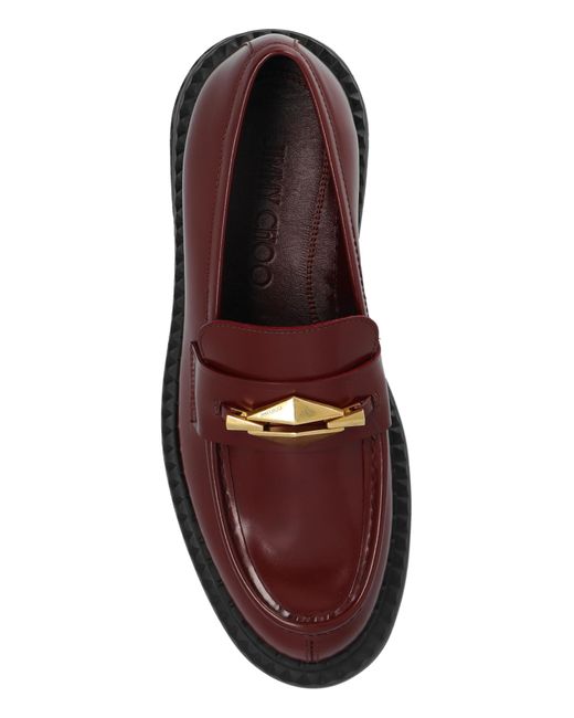 Jimmy Choo Brown `Marlow` Loafers