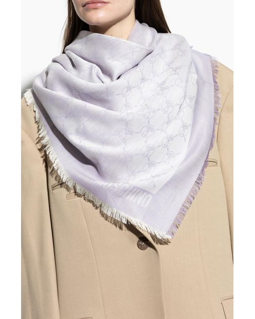 Moschino Pink Scarf With Lurex Thread