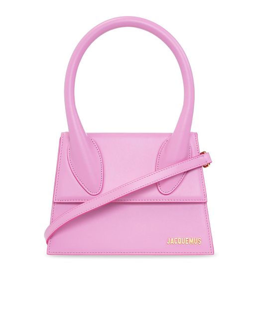 Jacquemus Leather 'le Grand Chiquito' Shoulder Bag in Pink Lyst