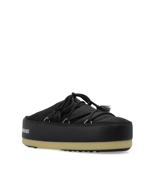 Moon Boot Black Mb Evx Mule Nylon Shoes for men