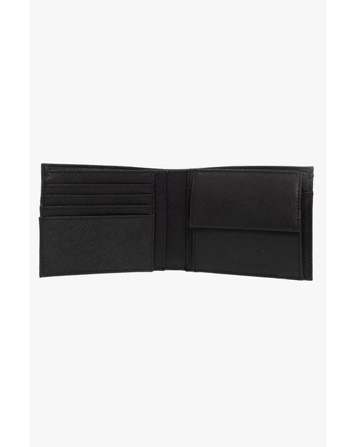 Emporio Armani Black Wallet With Logo for men