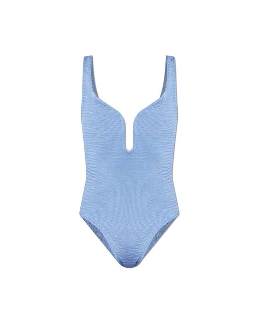 Paramidonna Blue One-Piece Swimsuit "Mika"
