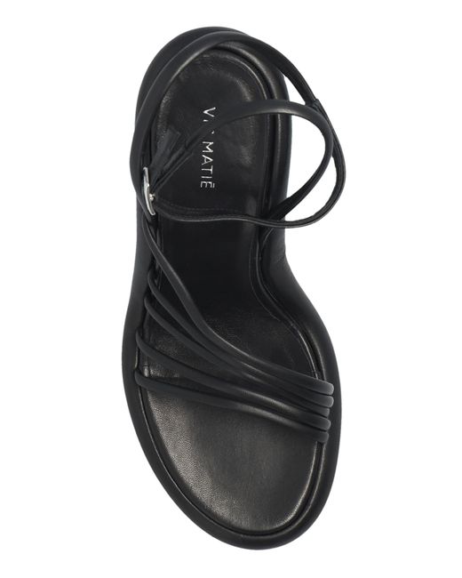 Vic Matié Black 'bonbon' Heeled Sandals,