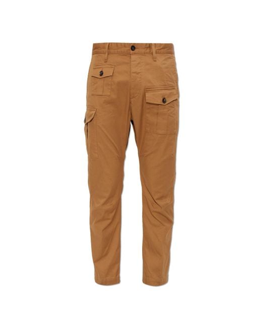 DSquared² Natural 'Cargo' Trousers for men