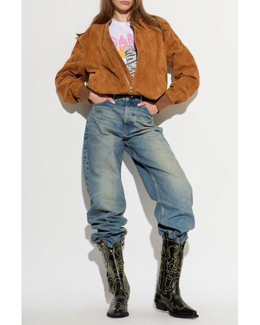 Ganni Blue Jeans With A 'Vintage' Effect