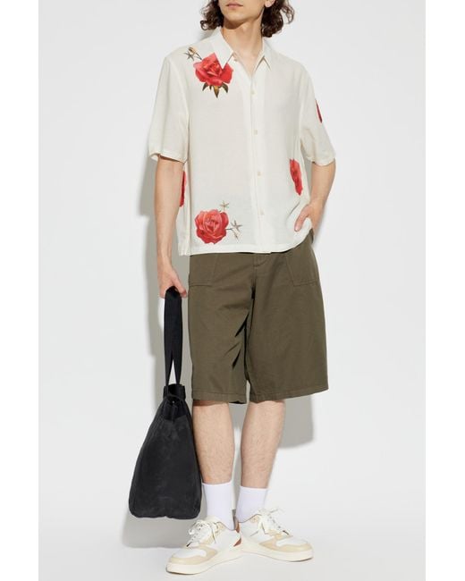 AllSaints Red Shirt 'Fleur' for men