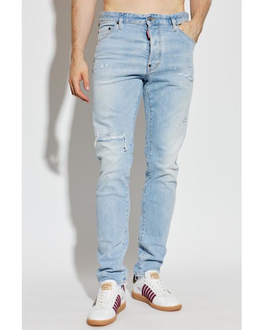 DSquared² Blue Teddy Jeans for men