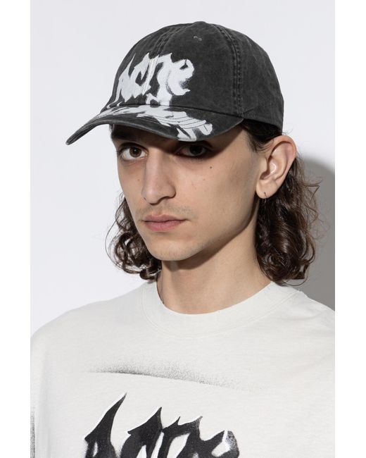 Acne Black Baseball Cap