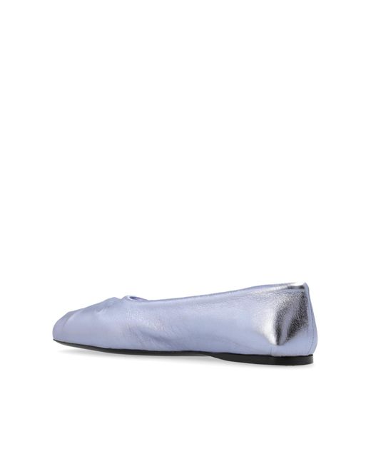Marni White Ballerinas 'Little Bow'