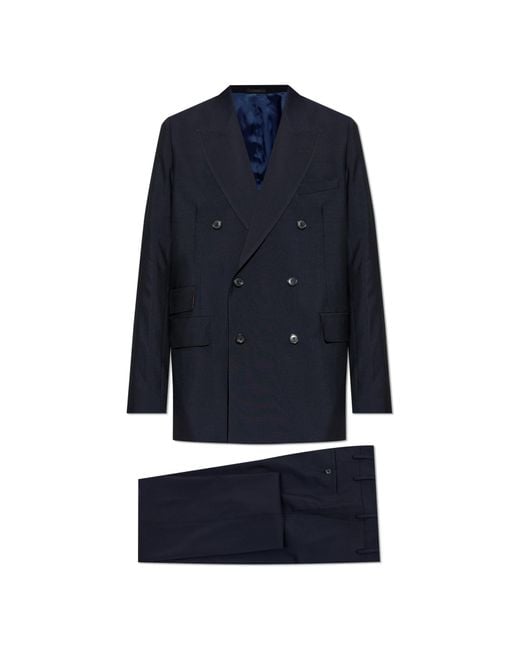 Paul Smith Blue Wool Suit for men