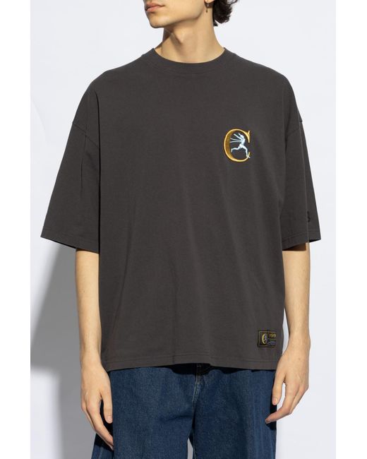 Champion Black Cotton T-Shirt for men