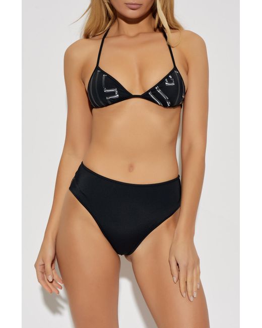 DIESEL Black Bottom Of The 'Silva-D-Core' Swimsuit