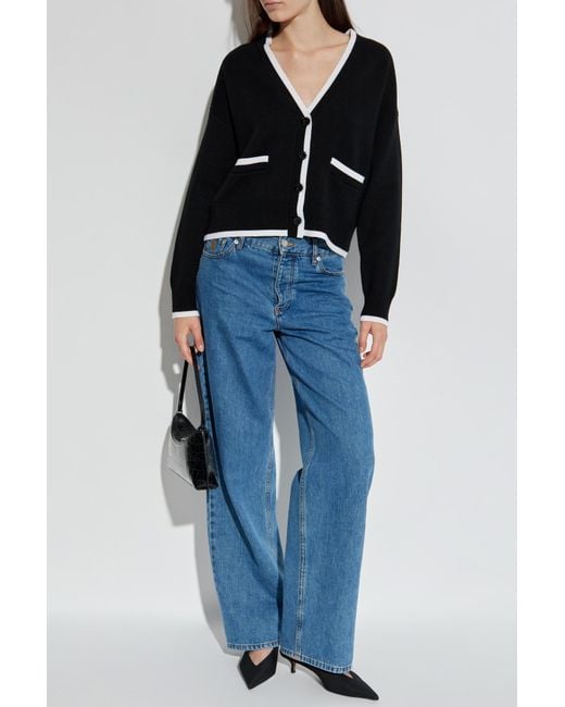 Kate Spade Black Wool Cardigan