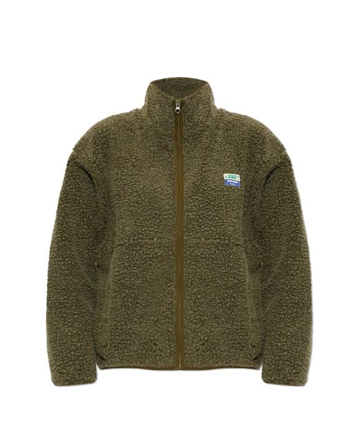 American Vintage Green Fleece With Turtleneck