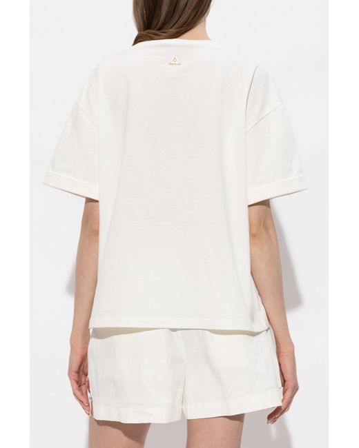 Akep White T-Shirt With Patch