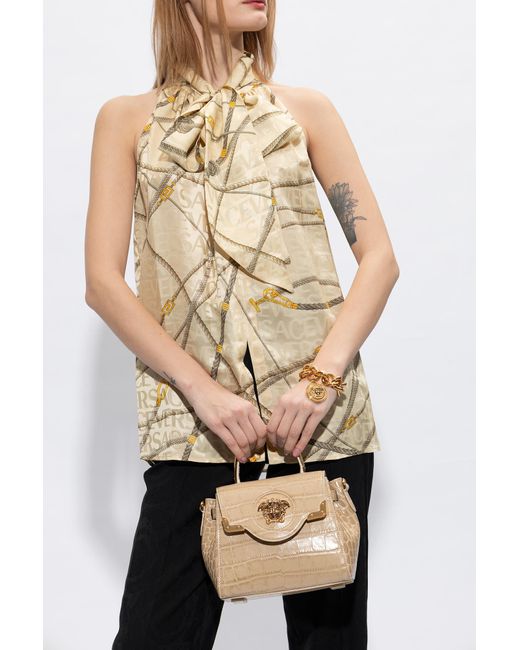 Versace Metallic ‘La Medusa Small’ Shoulder Bag