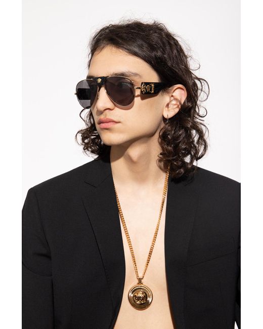Versace Medusa Head Necklace in Gold 