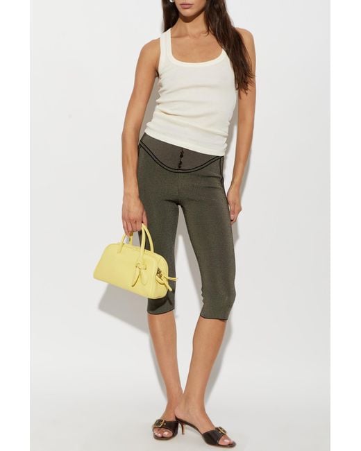 Jacquemus White Ribbed Tank Top