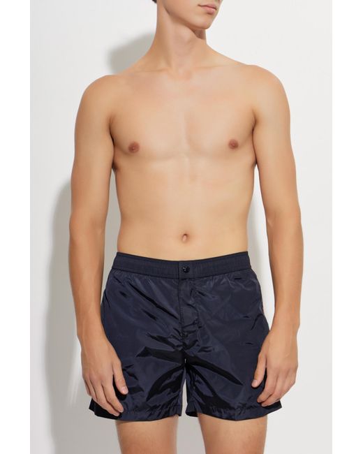 Moncler Blue Swim Shorts for men