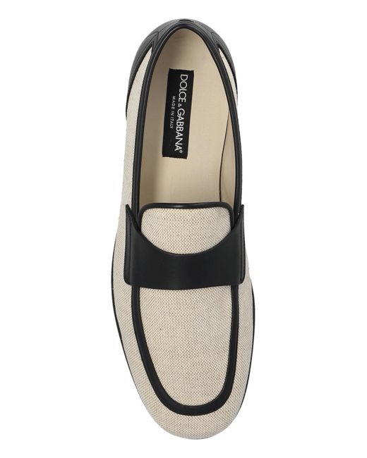 Dolce & Gabbana Blue Shoes With Leather Inserts for men