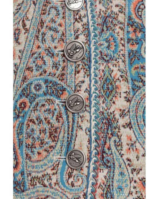 Etro White Patterned Vest