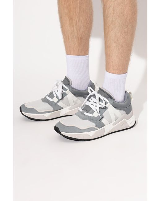 DIESEL White 'S-Brentha' Sports Shoes for men