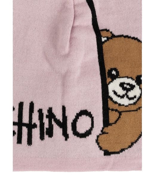 Moschino Black Cap With Logo