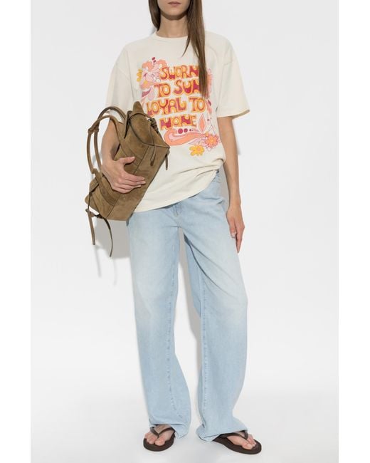 Mother White T-Shirt 'Sleep-Over'